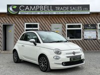 USED 2018 68 FIAT 500 1.2 Collezione Fall Hatchback 3dr Petrol Manual Euro 6 (s/s) (69 bhp) PANORAMIC ROOF... LOW INSURANCE GROUP 8