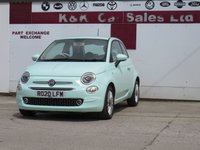 USED 2020 20 FIAT 500 1.2 Lounge Hatchback 3dr Petrol Dualogic Euro 6 (s/s) (69 bhp) 