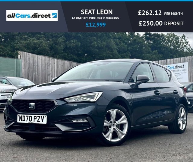 2020 seat leon 1.4 ehybrid fr petrol plug-in hybrid dsg year 2020 mileage 44,421 miles fuel type petrol plug-in hybrid engine size... photo