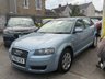 USED 2005 05 AUDI A3 2.0 FSI SE Sportback 5dr Petrol Manual (178 g/km, 150 bhp) COMES WITH A FULL SERVICE HISTORY/ FRESH SERVICE AND NEW MOT. GOOD CONDITION. FINISHED IN A METALLIC LIGHT BLUE COLOUR. NICE SPEC MODEL INCLUDING CRUISE CONTROL, HEATED FRONT SEATS, ELECTRIC FRONT SEATS, AUTO LIGHTS AND WIPERS, ANTI CHROMATIC REAR VIEW MIRROR, DUAL CLIMATE CONTROL, CD/ TAPE/ RADIO, REMOTE LOCKING, ELECTRIC WINDOWS AND MIRRORS, TWIN SUN ROOF.