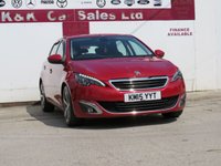 USED 2015 15 PEUGEOT 308 1.2 PureTech Allure Hatchback 5dr Petrol Auto Euro 6 (s/s) (130 ps) 