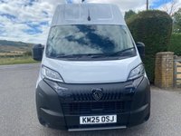 USED 2025 25 PEUGEOT BOXER 335 L3 H3 PROFESSIONAL LWB EXTRA HIGHTOP 2.2 BLUE HDI 140PS One Company Owner, 14000 Miles, Peugeot Warranty Till March 2028, Rare Extra Hightop Model With Air Con, Rear Sensors, Cruise Controll, Ply Lining & Much More! Well Looked After Van!