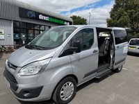 USED 2018 FORD TOURNEO CUSTOM 2.0 310 EcoBlue Zetec 9 SEAT Minibus 5dr Diesel Manual L2 Euro 6  (130 ps) NO VAT FSH (7 SERVICES) RECENT WET BELT KIT !!!! AIR CON, PARK SENSORS ETC !!!!