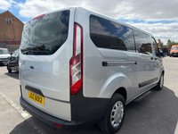 USED 2018 FORD TOURNEO CUSTOM 2.0 310 EcoBlue Zetec 9 SEAT Minibus 5dr Diesel Manual L2 Euro 6  (130 ps) NO VAT FSH (7 SERVICES) RECENT WET BELT KIT !!!! AIR CON, PARK SENSORS ETC !!!!
