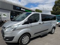 USED 2018 FORD TOURNEO CUSTOM 2.0 310 EcoBlue Zetec 9 SEAT Minibus 5dr Diesel Manual L2 Euro 6  (130 ps) NO VAT FSH (7 SERVICES) RECENT WET BELT KIT !!!! AIR CON, PARK SENSORS ETC !!!!
