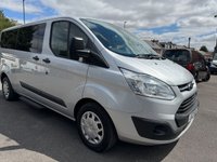 USED 2018 FORD TOURNEO CUSTOM 2.0 310 EcoBlue Zetec 9 SEAT Minibus 5dr Diesel Manual L2 Euro 6  (130 ps) NO VAT FSH (7 SERVICES) RECENT WET BELT KIT !!!! AIR CON, PARK SENSORS ETC !!!!