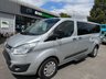 USED 2018 FORD TOURNEO CUSTOM 2.0 310 EcoBlue Zetec 9 SEAT Minibus 5dr Diesel Manual L2 Euro 6  (130 ps) NO VAT FSH (7 SERVICES) RECENT WET BELT KIT !!!! AIR CON, PARK SENSORS ETC !!!!