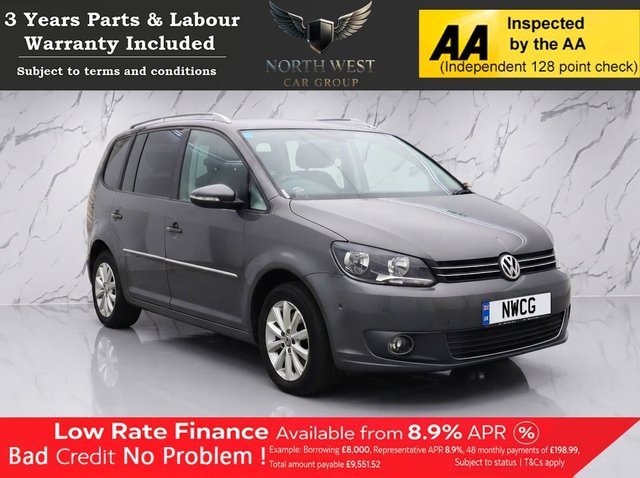 View our Volkswagen Touran 2.0 TDI Sport MPV 5dr Diesel Manual Euro 5 (140 ps) NATIONWIDE PARTS & LABOUR WARRANTY INCLUDED + 12 MONTHS AA BREAKDOWN FREE