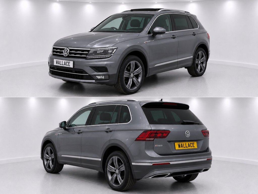 Grey 2020 Volkswagen Tiguan Allspace Estate All-wheel drive Automatic