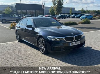 2019 BMW 5 SERIES 2.0 530e 9.2kWh M Sport Saloon 4dr Petrol Plug-in Hybrid Auto Euro 6 (s/s) (252 ps) &pound;15690.00