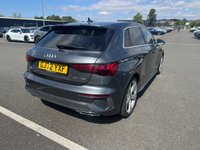 USED 2022 72 AUDI A3 1.5 TFSI 35 S line Sportback 5dr Petrol S Tronic Euro 6 (s/s) (150 ps) 