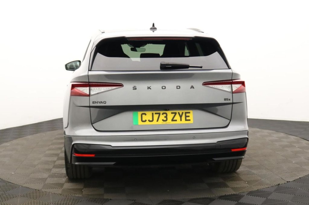 USED 2024 73 SKODA ENYAQ 82kWh 85x SportLine Plus SUV 5dr Electric Auto 4WD (DC175kW) (286 ps) 4WD, Pan Roof, Car Play