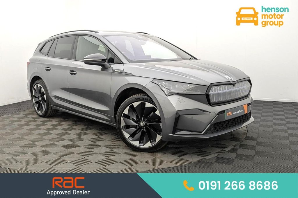 USED 2024 73 SKODA ENYAQ 82kWh 85x SportLine Plus SUV 5dr Electric Auto 4WD (DC175kW) (286 ps) 4WD, Pan Roof, Car Play