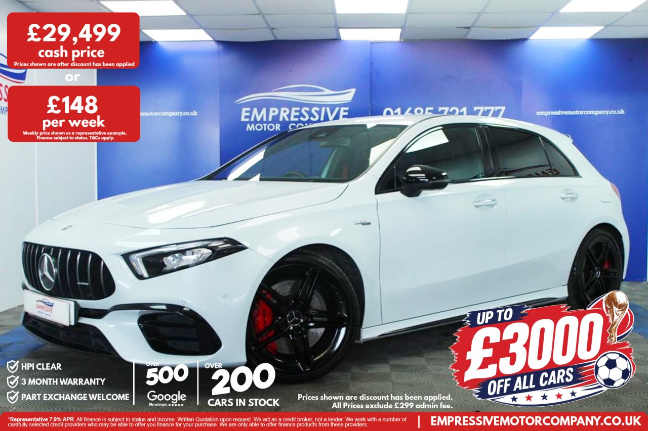 2020 20 MERCEDES-BENZ A CLASS 2.0 A45 AMG S Hatchback 5dr Petrol 8G-DCT 4MATIC+ Euro 6 (s/s) (421 ps)