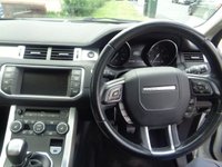 USED 2015 15 LAND ROVER RANGE ROVER EVOQUE 2.2 SD4 Pure SUV 5dr Diesel Manual 4WD Euro 5 (s/s) (190 ps) PAN ROOF BLACK LEATHER 8 SERVICE STAMPS 12 MONTH MOT 2KEYS