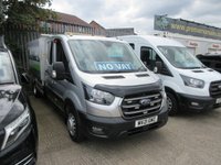 USED 2021 21 FORD TRANSIT 2.0 350 EcoBlue Leader Chassis Double Cab 4dr Diesel Manual RWD L3 Euro 6 (s/s) (185 ps) FORD TRANSIT ARB ALLOY BRIT TIPPER BIG HORSE 185 BHP DIESEL  NO VAT