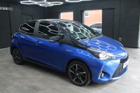 USED 2017 67 TOYOTA YARIS 1.5 VVT-h Blue Bi-Tone Hatchback 5dr Petrol Hybrid E-CVT Euro 6 (s/s) (100 ps) BLUETOOTH - CRUISE CONTROL