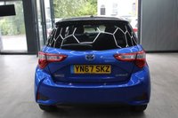USED 2017 67 TOYOTA YARIS 1.5 VVT-h Blue Bi-Tone Hatchback 5dr Petrol Hybrid E-CVT Euro 6 (s/s) (100 ps) BLUETOOTH - CRUISE CONTROL