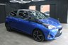 USED 2017 67 TOYOTA YARIS 1.5 VVT-h Blue Bi-Tone Hatchback 5dr Petrol Hybrid E-CVT Euro 6 (s/s) (100 ps) BLUETOOTH - CRUISE CONTROL