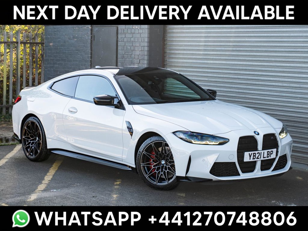 White 2021 BMW M4 Coupe Rear-wheel drive Automatic