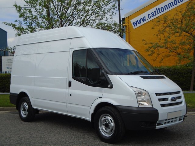 2013 62 Ford Transit 155 T350m High Roof panel van Rwd A/Con +Tacho Ex Lease Free UK Delivery