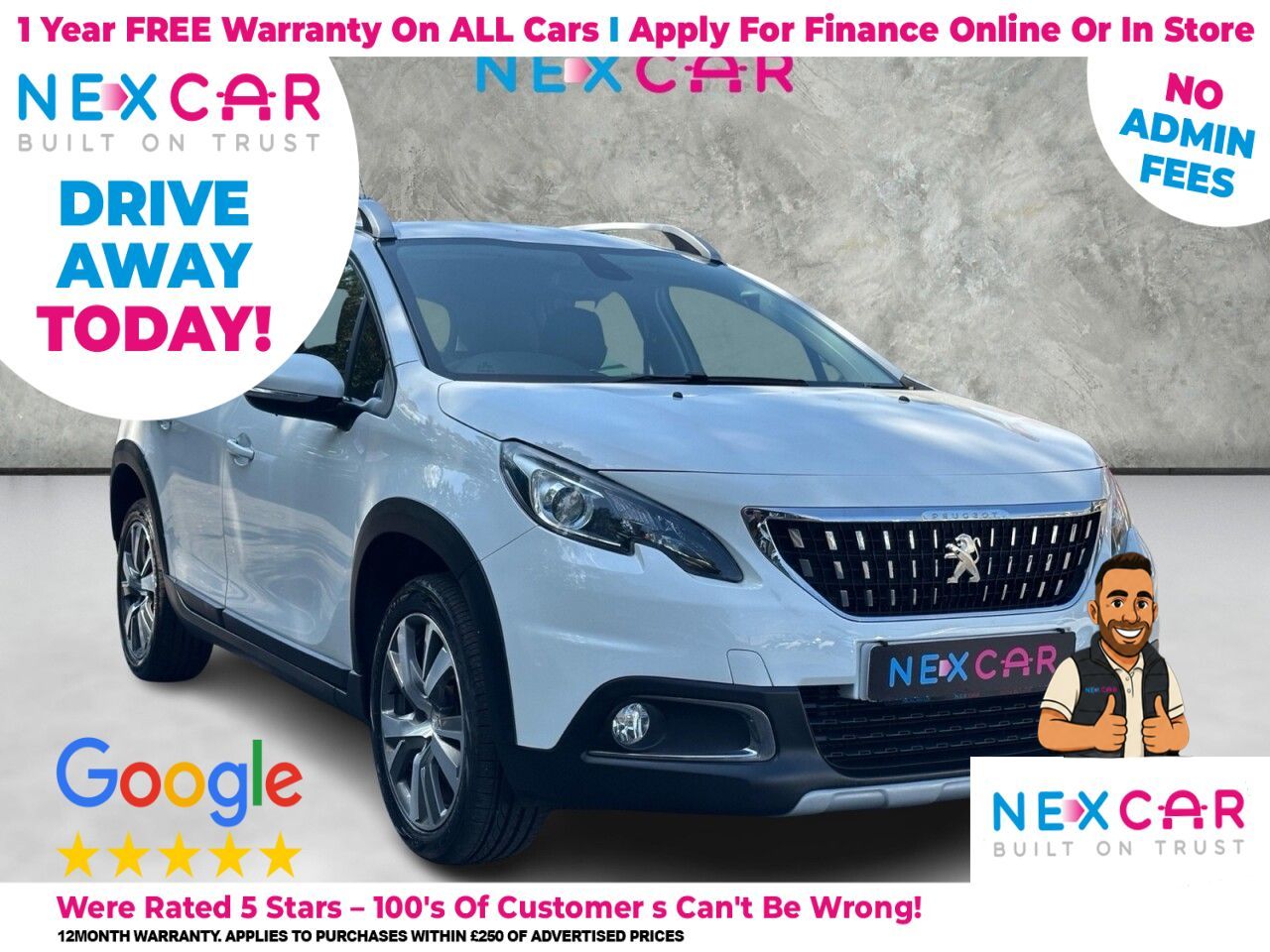 2019 PEUGEOT 2008 1.2 PureTech GPF Allure SUV 5dr Petrol Manual Euro 6 (s/s) (130 ps)