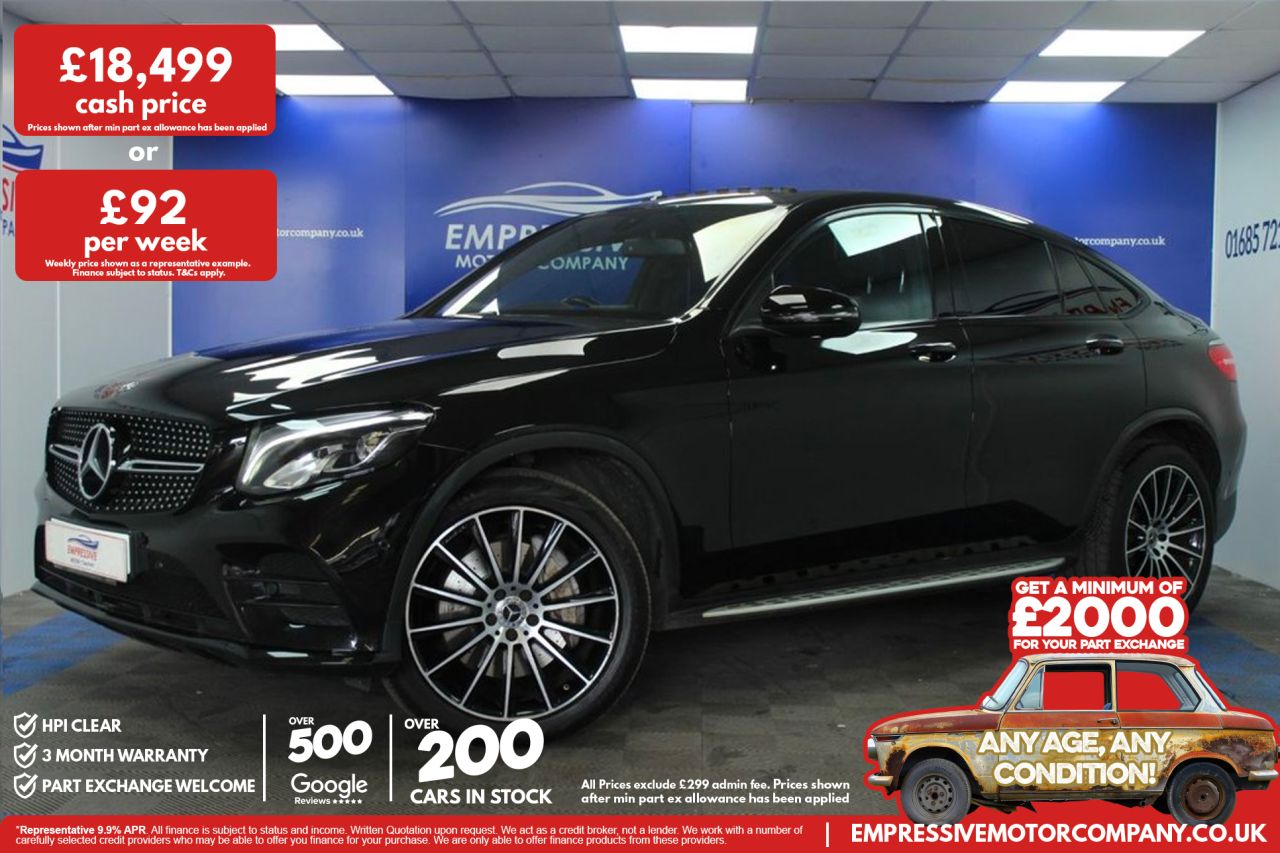 2018 MERCEDES-BENZ GLC CLASS 2.1 GLC220d AMG Line (Premium) Coupe 5dr Diesel G-Tronic+ 4MATIC Euro 6 (s/s) (170 ps)