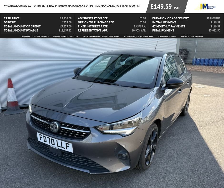 2020 Vauxhall CORSA