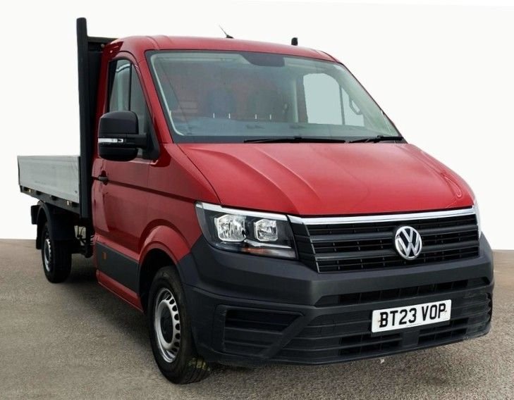 Red 2023 Volkswagen Crafter Van Front-wheel drive Manual
