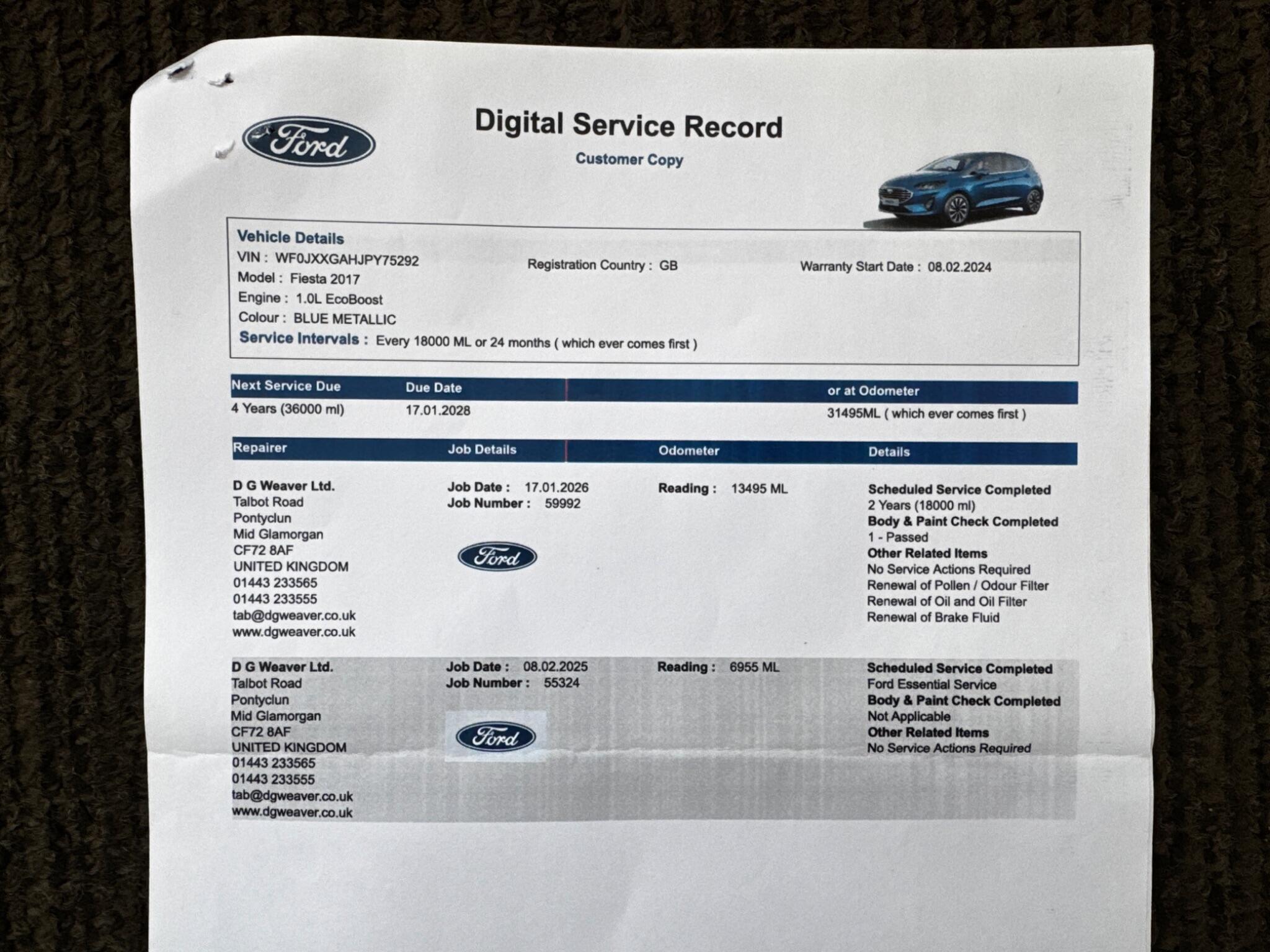2024 73 FORD FIESTA