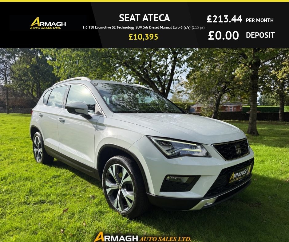 2017 SEAT ATECA 1.6 TDI Ecomotive SE Technology SUV 5dr Diesel Manual Euro 6 (s/s) (115 ps) - vehicle photo 26 for sale on PureCar