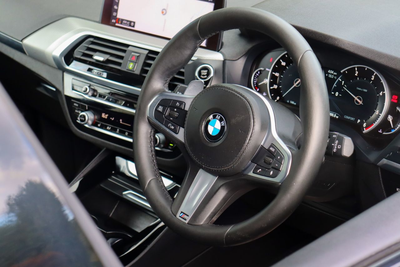 2019 BMW X3 2019 BMW X3 20d xDrive M-Sport 190BHP Sapphire Black, M-Performance Kitted with a Full BMW Service History! No additional Duty to ROI, VRT estimate is &euro;7800 - MOT until July 2027 - Heated Leather - Reversing Camera - Self Opening / Closing Boot - Air Conditioning - Parking Sensors - Bluetooth - Cruise Control - Sat Nav Alloy Wheels are Optional Extra £995 Check us out on Facebook, Instagram and Google reviews - Finance Available with £0 deposit - PART EXCHANGE WELCOME - 3 MONTHS WARRANTY - FINANCE AVAILABLE - vehicle photo 2 for sale on PureCar