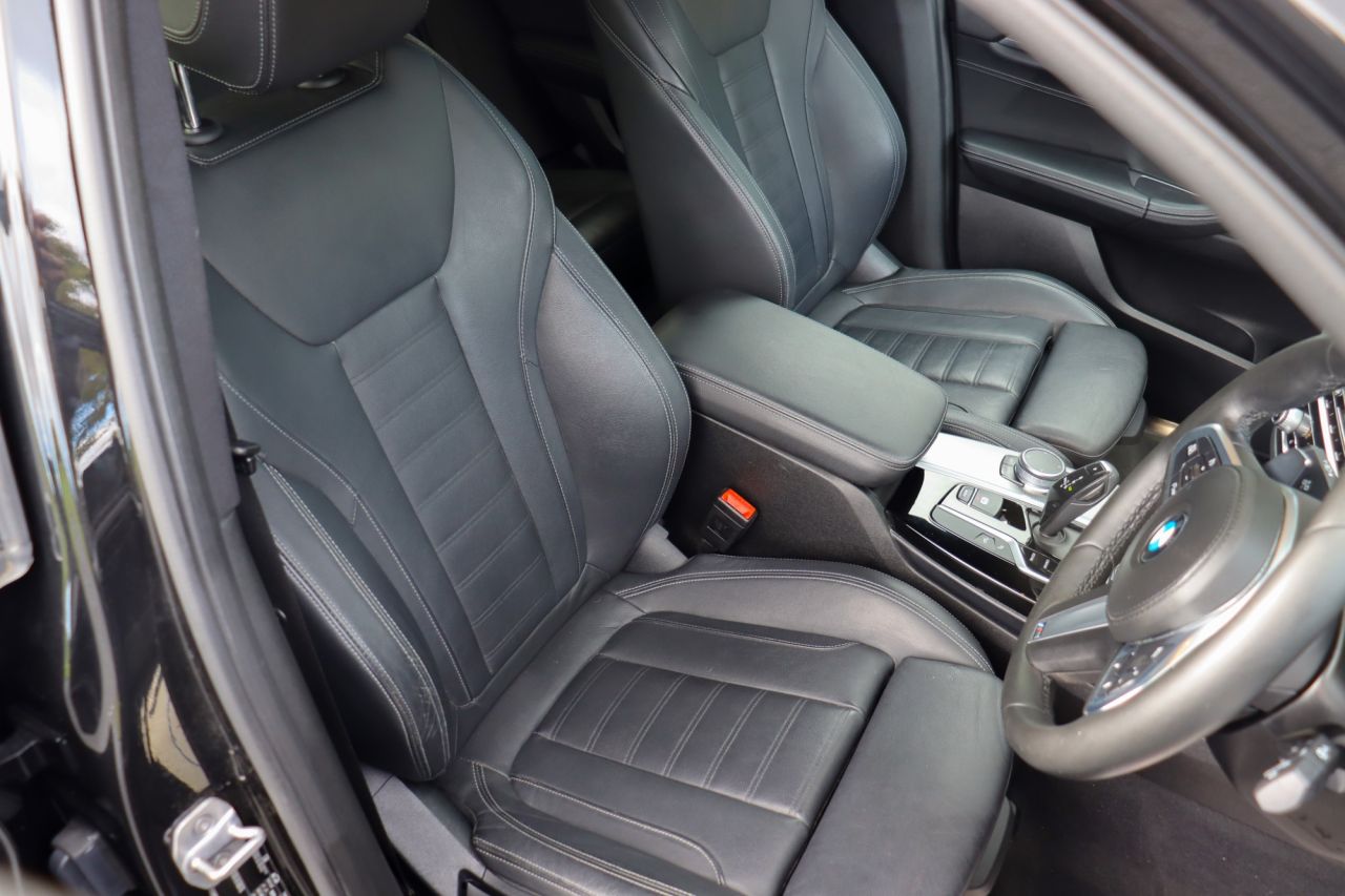 2019 BMW X3 2019 BMW X3 20d xDrive M-Sport 190BHP Sapphire Black, M-Performance Kitted with a Full BMW Service History! No additional Duty to ROI, VRT estimate is &euro;7800 - MOT until July 2027 - Heated Leather - Reversing Camera - Self Opening / Closing Boot - Air Conditioning - Parking Sensors - Bluetooth - Cruise Control - Sat Nav Alloy Wheels are Optional Extra £995 Check us out on Facebook, Instagram and Google reviews - Finance Available with £0 deposit - PART EXCHANGE WELCOME - 3 MONTHS WARRANTY - FINANCE AVAILABLE - vehicle photo 4 for sale on PureCar