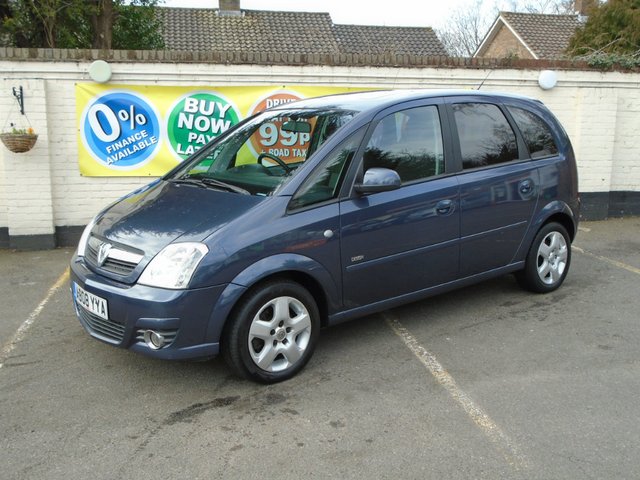 2008 08 Vauxhall Meriva 1.6 DESIGN 16V 5d 100 BHP (a/c)