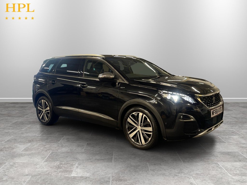 Black 2018 Peugeot 5008 Estate Front-wheel drive Automatic