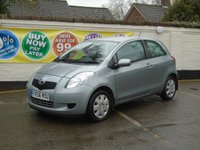 USED 2006 56 TOYOTA YARIS 1.3 T3 VVT-I 3d 86 BHP IDEAL FIRST CAR