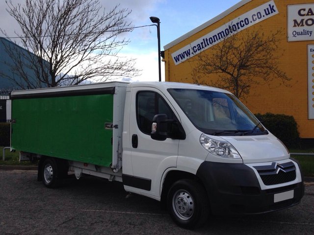 2011 61 Citroen Relay 2.2HDi Curtain side 14.4ft Body T/SLD Rare model Delivery T.B.A