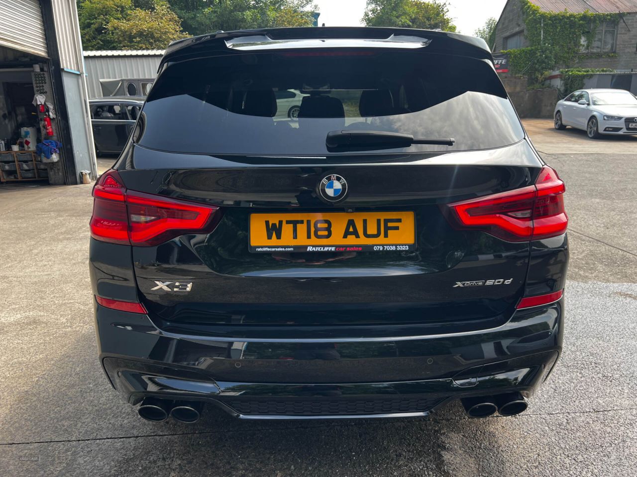 2018 BMW X3 Jun 2018 BMW X3 xDrive20d M Sport 5dr Step Auto 2018 BMW X3 xDrive20d M Sport 5dr Step Auto, ONLY 79425 MILES, MOT MAY 27, 5 SERVICES, JUST SERVICED, GLEAMING BLACK WITH TARE COGNAC LEATHER INTERIOR, SPEC INCLUDES SAT NAV, HANDS FREE, HEATED LEATHER SEATS, DAB RADIO, REVERSE CAMERA, FULL ELECTRICS, FACTORY TINTED WINDOWS, NEW AERO BODYKIT, QUAD EXHAUSTS, MSPORT MIRRORS, ALLOYS, STUNNING JEEP FIRST TO VIEW WILL BUY - vehicle photo 5 for sale on PureCar