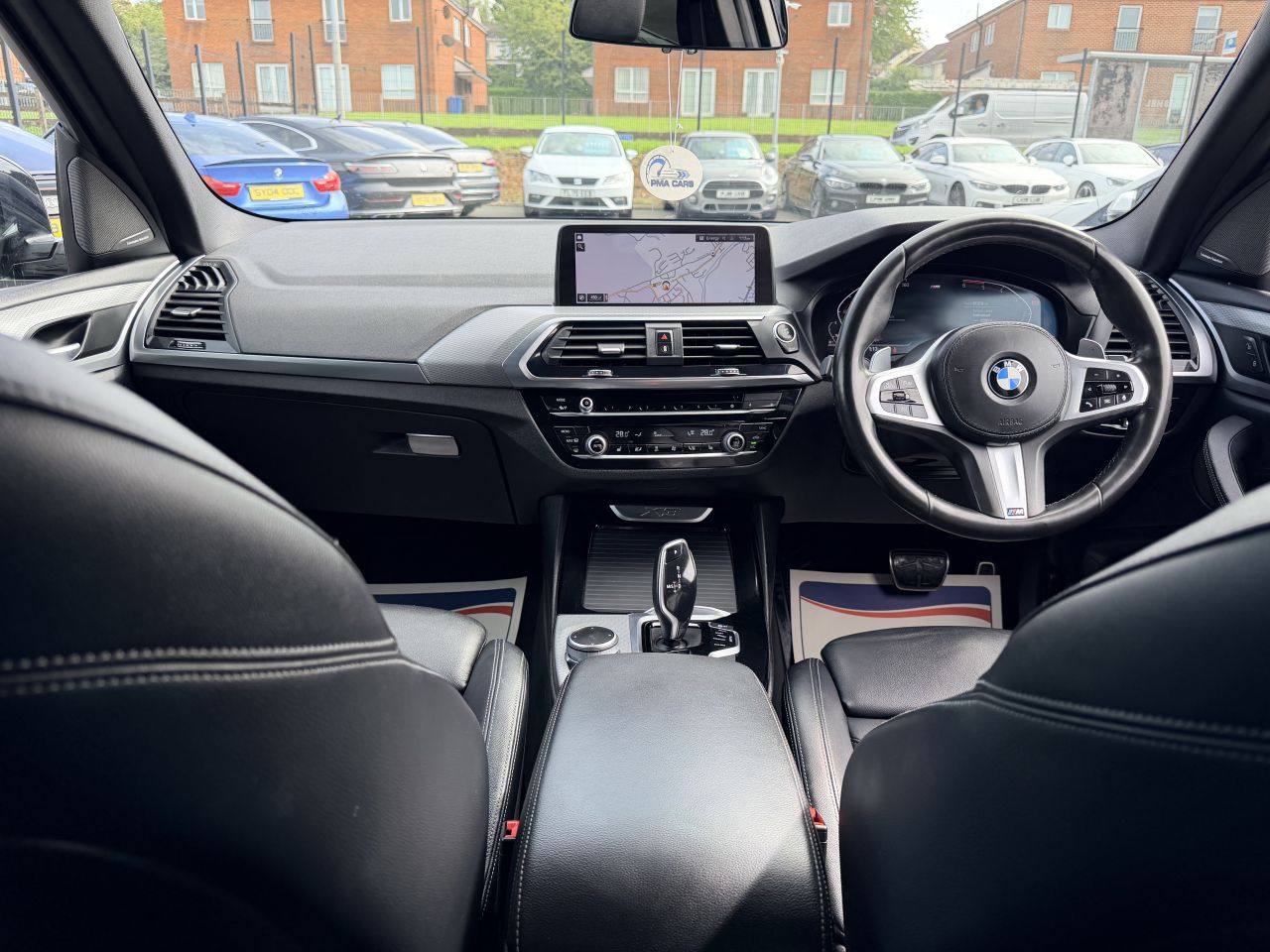2020 BMW X3 2020 BMW X3 2.0d M Sport Auto xDrive 190 Bhp Automatic Great Finance packages available Only 91000 Miles Sapphire Black with black leather interior New 21" Alloy wheels are optional extra M Performance brakes X3M M Performance kit Quad exhausts Rear privacy glass Parking sensors Reverse camera Virtual dash Harman Kardon premium sound system Wireless phone charger Angel eye headlights Xenon headlights Led taillights Led front fog lights Full black leather interior Heated seats Satellite navigation system Air conditioning Multi function steering wheel Cruise control Excellent condition throughout Instant in-house finance, Drive away today All Finance packages can be adjusted to best suit your budget Low deposit options available Credit and debit cards accepted £20950 07752058273 07763705142 02830263093 - vehicle photo 8 for sale on PureCar