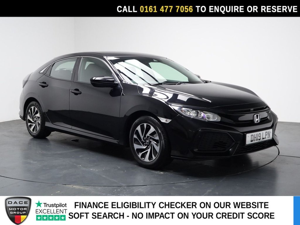 Black 2019 Honda Civic Hatchback Front-wheel drive Manual