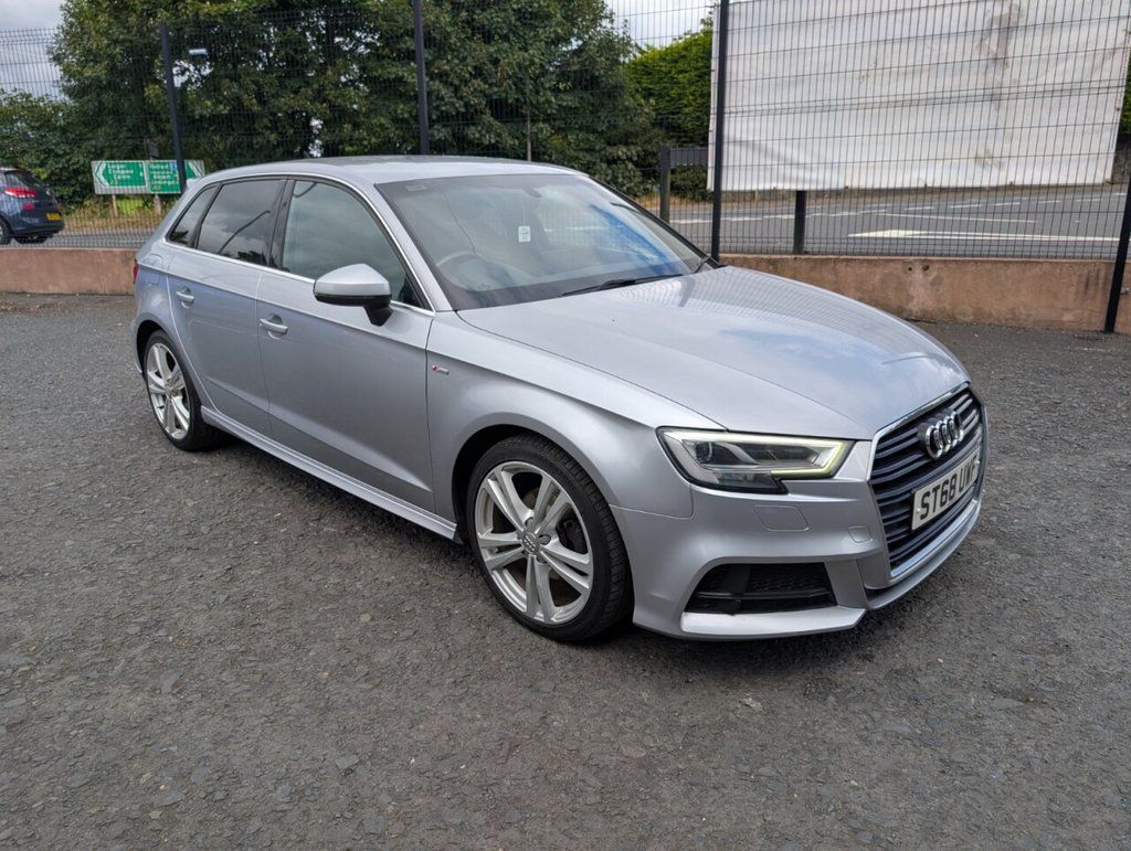 2018 AUDI A3 1.5 TFSI CoD 35 S line Sportback 5dr Petrol Manual Euro 6 (s/s) (150 ps) - vehicle photo 2 for sale on PureCar