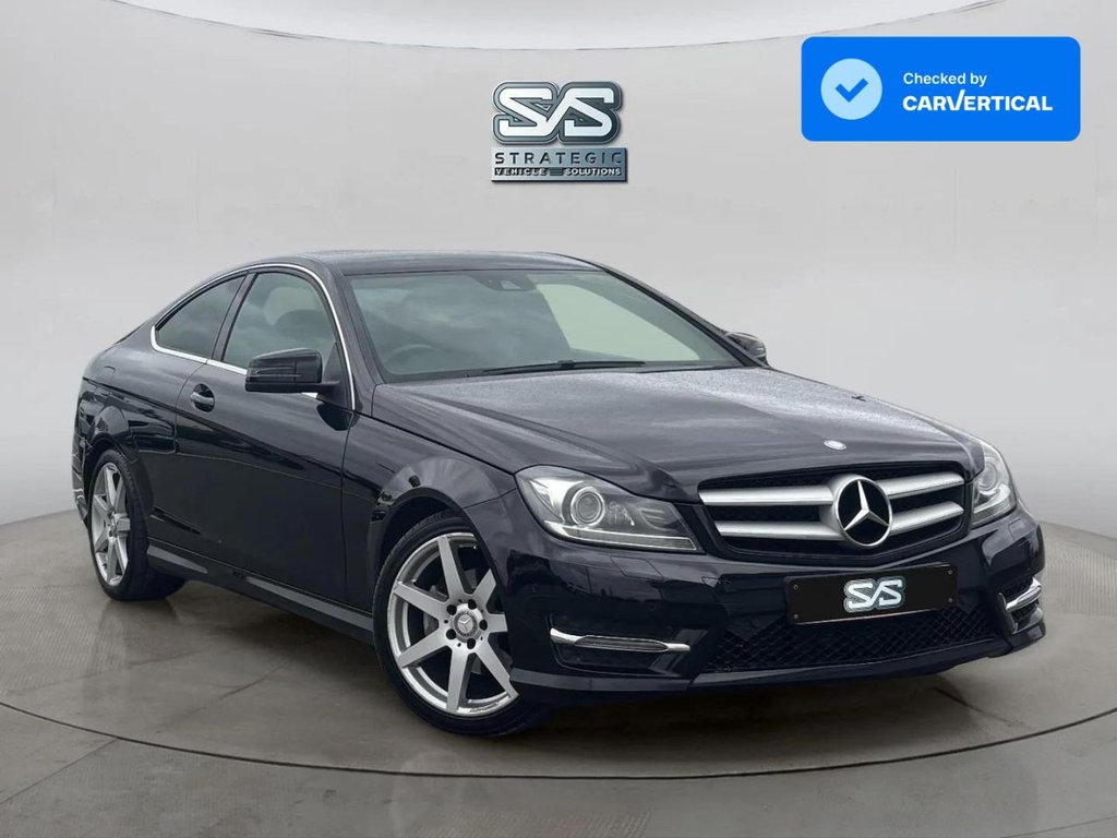 Black 2015 Mercedes-Benz C-Class Coupe Rear-wheel drive Automatic