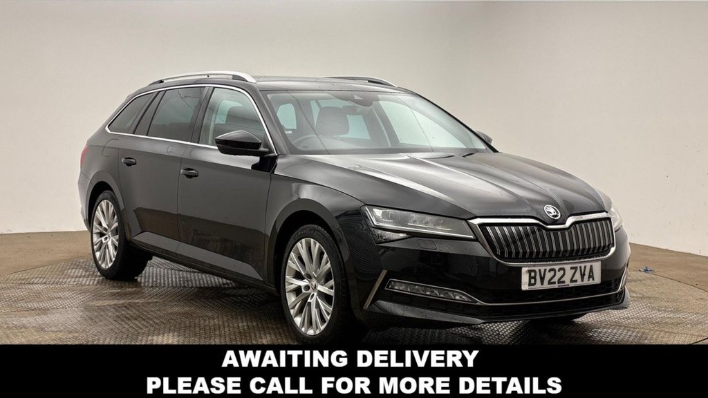 Black 2022 Skoda Superb Estate Front-wheel drive Automatic