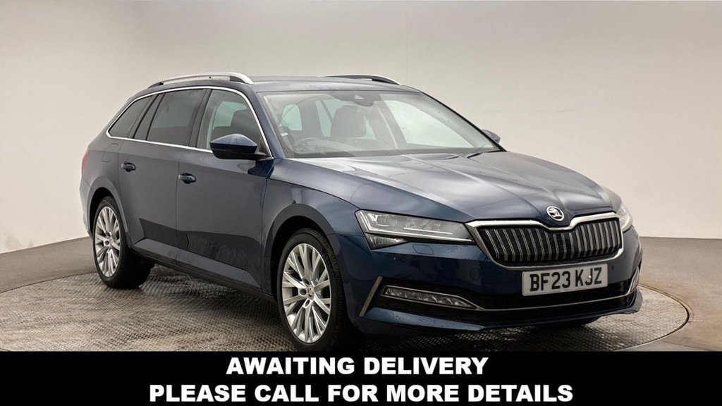 Blue 2023 Skoda Superb Estate Front-wheel drive Automatic