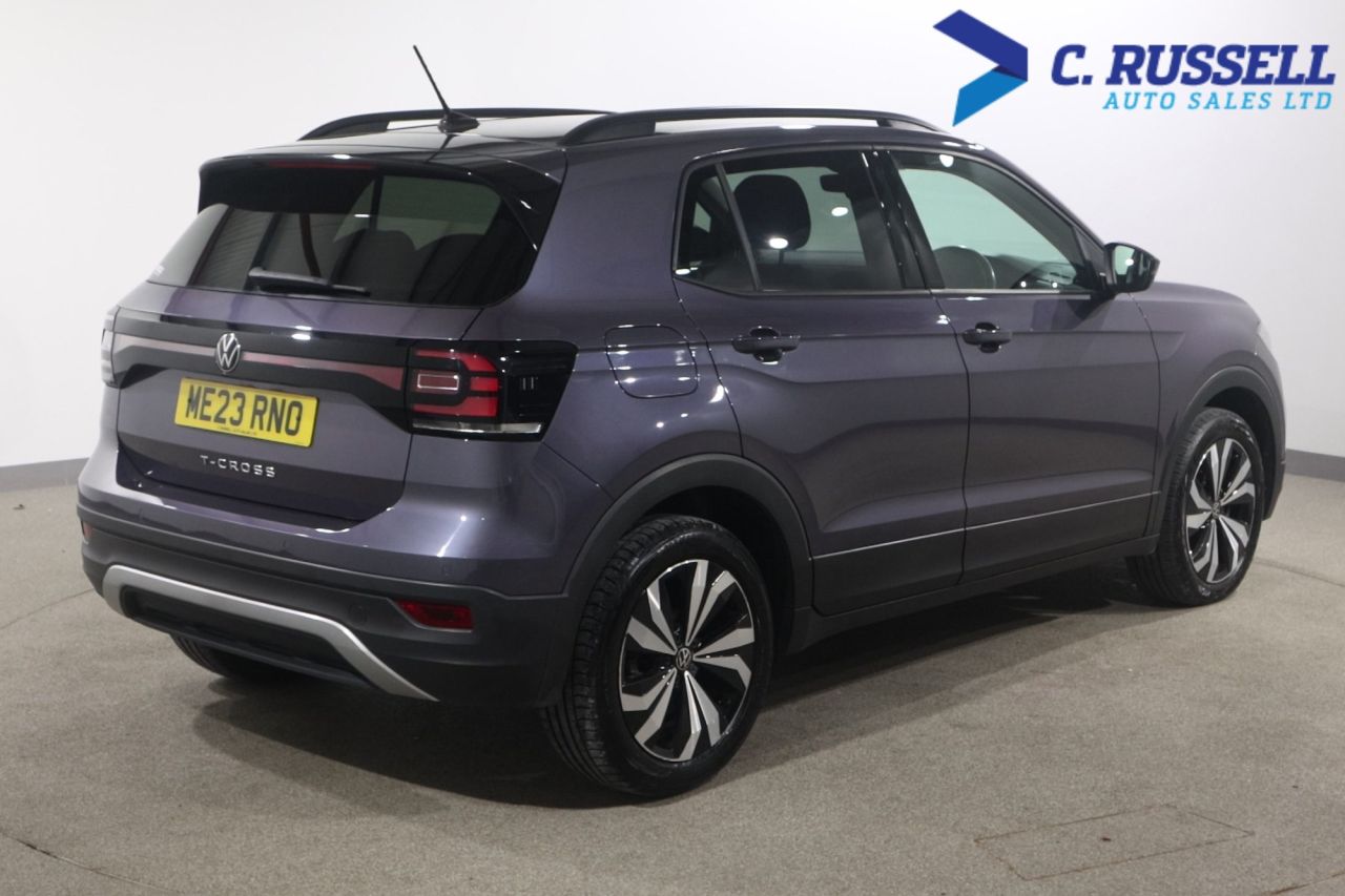 2023 VOLKSWAGEN T-CROSS 1.0 TSI Black Edition SUV 5dr Petrol DSG Euro 6 (s/s) (110 ps) - vehicle photo 9 for sale on PureCar