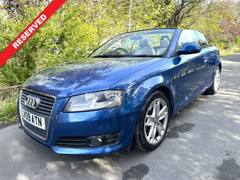 Blue 2009 Audi A3 Convertible Front-wheel drive Manual