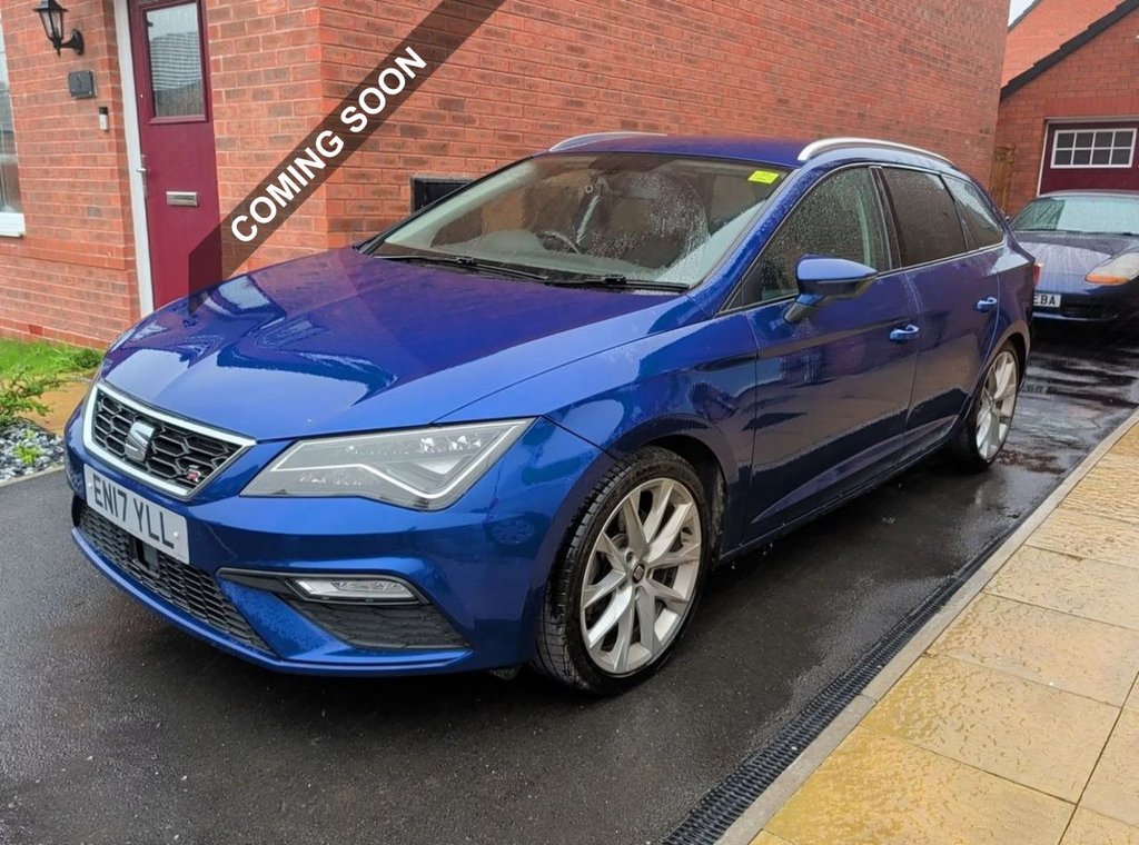 Blue 2017 Seat Leon Estate Front-wheel drive Manual
