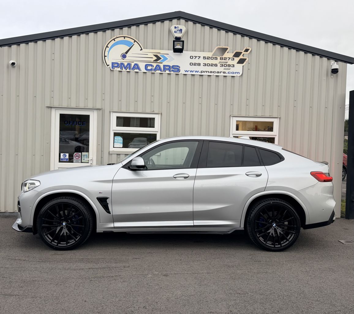2019 BMW X4 2019 BMW X4 2.0d M Sport Auto 190 Bhp Automatic xDrive Great Finance packages available 80000 Miles Met Silver with Black leather interior New 21" Alloy wheels are optional extra X4M M Performance kit Quad exhausts Rear privacy glass Parking sensors Reverse camera Angel eye headlights Xenon headlights Led taillights Led front fog lights Full black leather interior Heated seats Satellite navigation system Air conditioning Multi function steering wheel Cruise control Power tailgate Excellent condition throughout Instant in-house finance, Drive away today All Finance packages can be adjusted to best suit your budget Low deposit options available Credit and debit cards accepted £21450 07752058273 07763705142 02830263093 - vehicle photo 6 for sale on PureCar