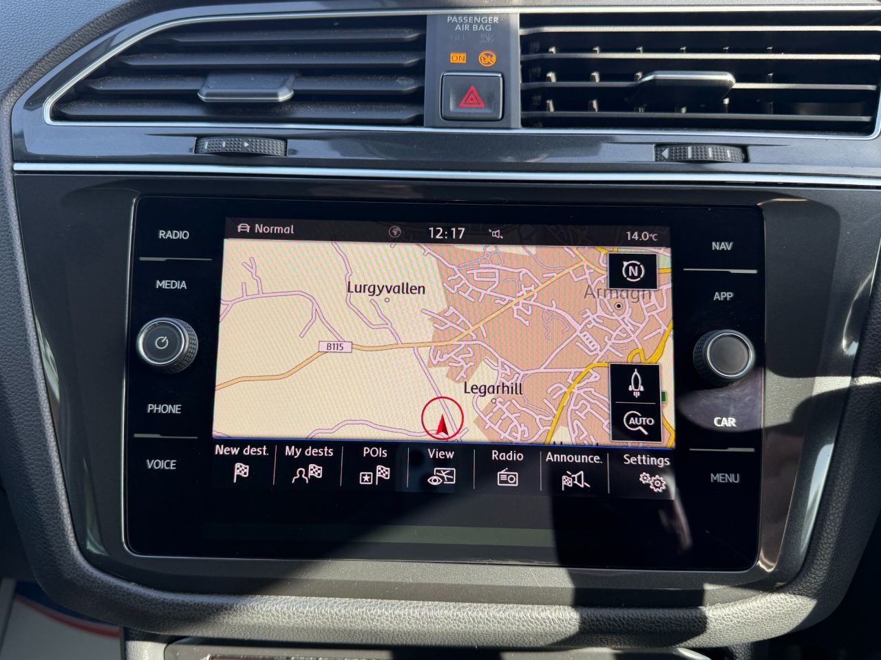2018 VOLKSWAGEN TIGUAN 2.0 TDI SE Navigation SUV 5dr Diesel DSG 4Motion Euro 6 (s/s) (150 ps) - vehicle photo 14 for sale on PureCar