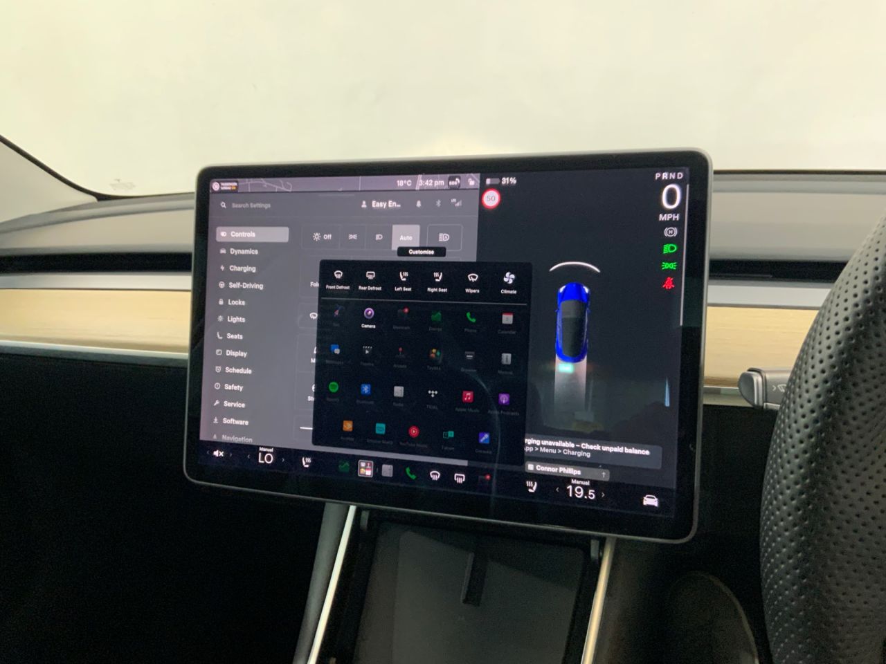 2019 TESLA Model 3 Standard Range Plus Saloon 4dr Electric Auto RWD (241 bhp) - vehicle photo 18 for sale on PureCar